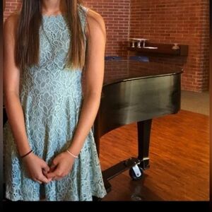 City Studio Green Lace Dress size 3 excellent condition